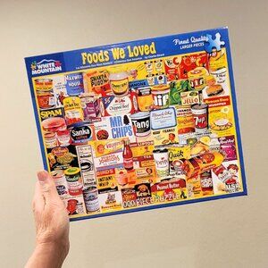White Mountain FOODS WE LOVED Jigsaw Puzzle 1000 pieces